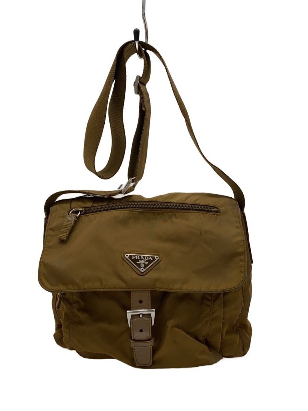 Prada Shoulder Bag Camel Brown